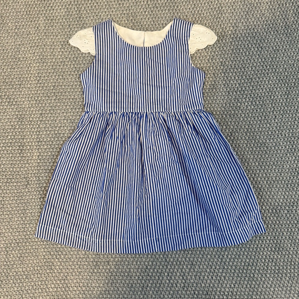 Blue Striped Kids Dress